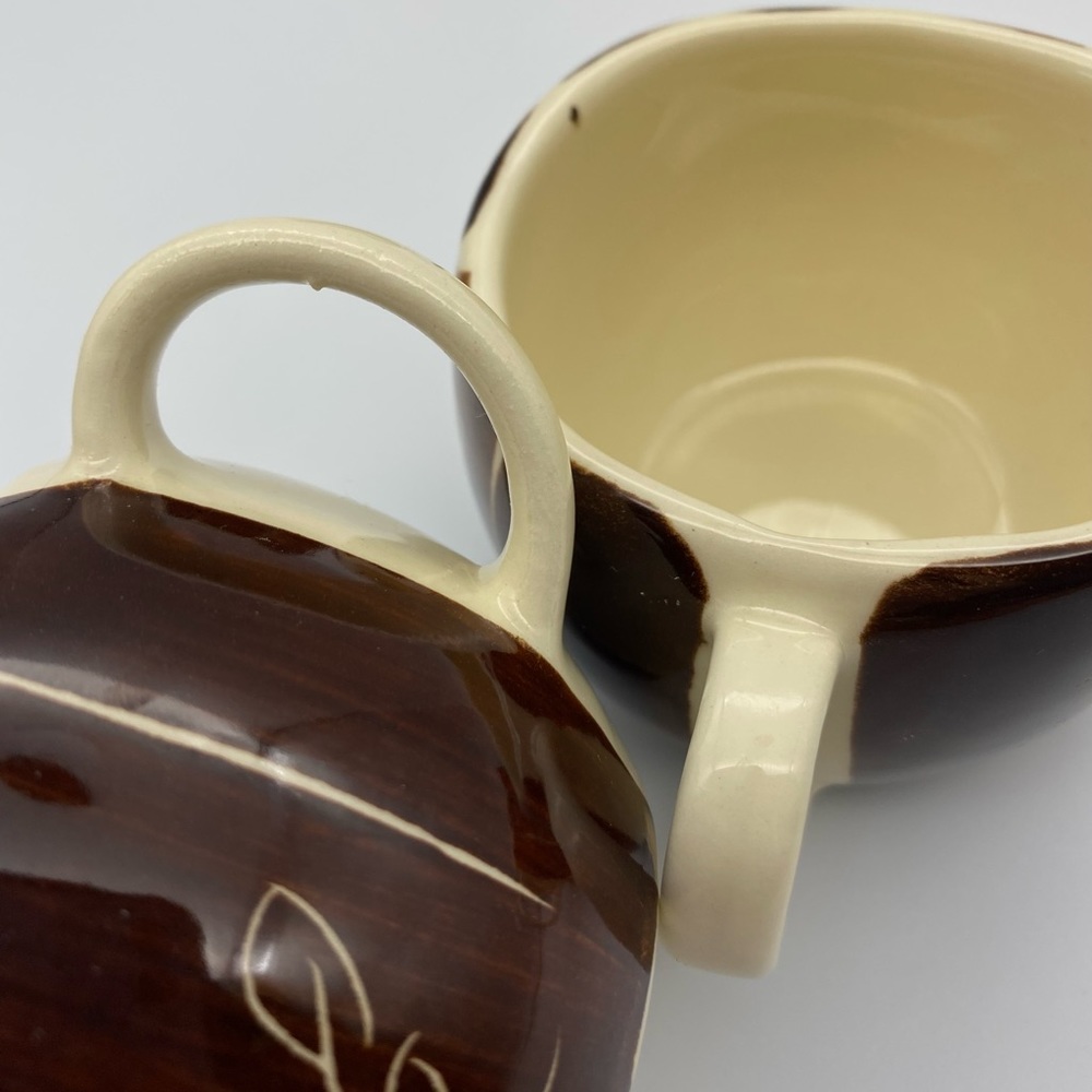 6 Piece Lot of Purinton Intaglio Brown Pottery - Picture 12 of 12